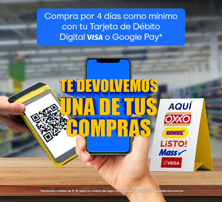 ¡Compra en Tambo, Oxxo, Listo y más tiendas y te devolvemos S/10! 